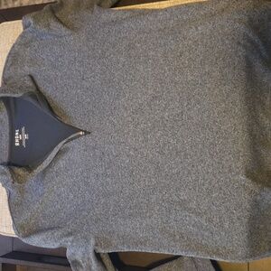 Rhone Men's Zip-Up Gray Sweater